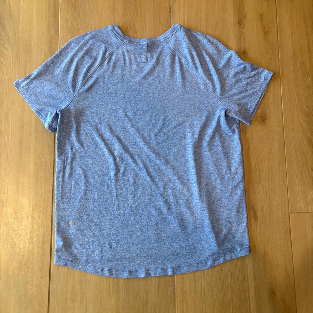 Lululemon Swiftly Tech Short Sleeve 2.0 Heathered Blue Training Shirt Womens 10